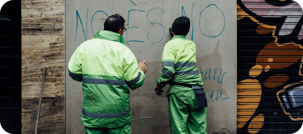 Rimozione graffiti